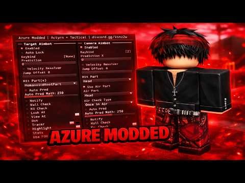 RAIDING WITH FREE AIMLOCK SCRIPT IN DA HOOD | AZURE MODDED ⭐