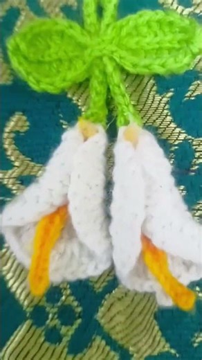Day 9 of 30 Challenge keychain #crochet #shortvideo #howtomakewoolenflower #challenge