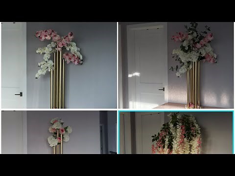 DIY- Quick and Easy PVC Pipe Modern Wedding Centerpiece