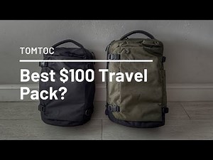 Best $100 Carry On Travel Pack? Tomtoc Navigator T66 Liteway Travel Backpack (28L & 40L) Review