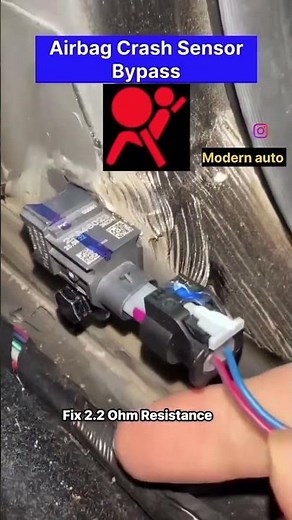 How To Fix Airbag Light Bypass Airbag crash sensor #bypass #shorts #ytshorts