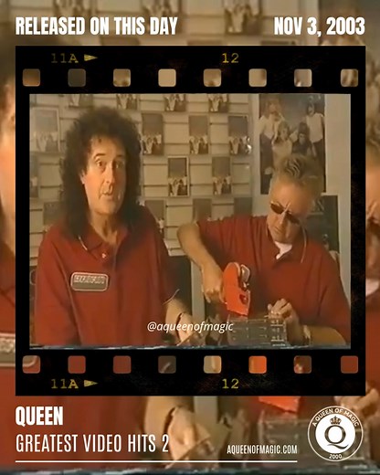 31K views · 1.7K reactions | Tal día como hoy, el 3 de noviembre de 2003, Queen lanzó “Greatest Video Hits 2” en DVD en el Reino Unido. #Queen #GreatestVideoHits2 | A Queen Of Magic | Facebook