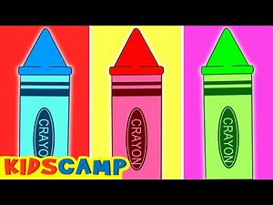 🌈Colors For Kids | Box Of Crayons Song | KidsCamp Nursery Rhymes