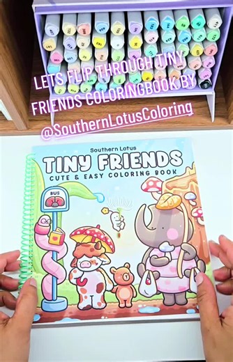 Exploring the Tiny Friends Coloring Book by Southern Lotus