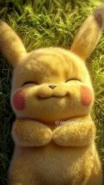 Pikachu Grass Rest Top View Anime Mobile Live Wallpaper 8K | Pokémon Aesthetic Loop | Free Download