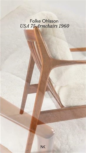Experience timeless 1960s elegance with the iconic Folke Ohlsson USA 75 armchairs