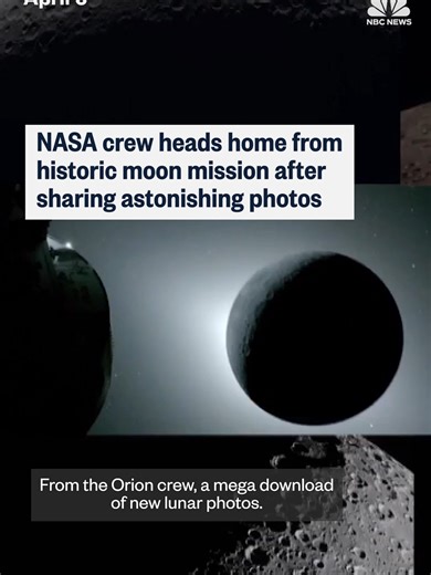 NASA Artemis II crew shared astonishing photos from their historic moon fly-by.