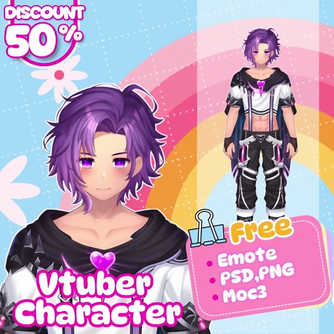 Custom Vtuber Model | Anime 2d/live2d Avatar Commission - Etsy