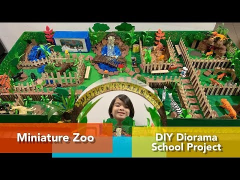 Miniature Zoo/DIY Diorama for School Project