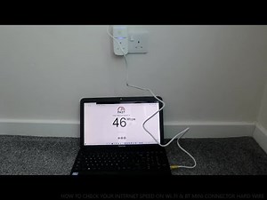 HOW TO CHECK YOUR INTERNET SPEED ON WI FI & BT MINI CONNECTOR HARD WIRE