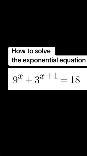 Showing how to solve the exponential equation. #maths #math #mathematics #stem #stem