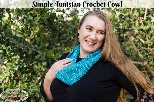 Free Simple Tunisian Crochet Cowl Pattern