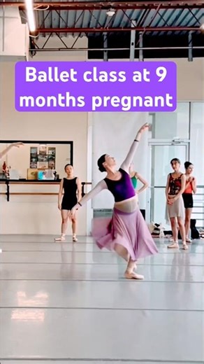 Massively Pregnant Ballerina🤰 #ballet #pregnancy #dancerlife