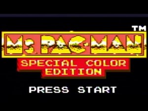 Ms. Pac-Man: Special Color Edition - Gameplay on Super Game Boy