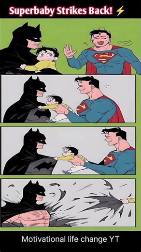 Baby vs Batman 😭 | Superbaby Strikes Back ⚡|Funniest DC Moment Ever! #Batman​​ #Superman​​ #DCComics