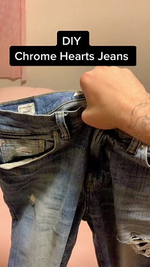 DIY Chrome Hearts Jeans Guide | Iron On Patches Tutorial
