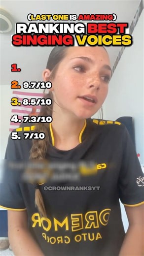 Ranking Best Singing Voices 🎤✨