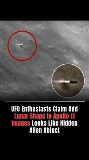 cosmicXplorel07 on Instagram: "Strange Object Spotted in Apollo 11 Moon Images — Coincidence or Mystery?🛸 Old Apollo 11 lunar photos are going viral again after a strange, unusual shape caught the internet’s attention 🤯 UFO enthusiasts believe it could be a hidden object on the Moon, while scientists suggest camera artifacts, shadows, or natural lunar features 🌑🪨 NASA has never confirmed anything unusual in the images, but debates like this keep space mysteries alive 🔭✨ The Moon still holds