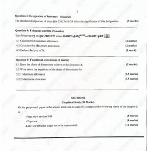 Question 3: Designation of FastenersThe standard designation o... | Filo