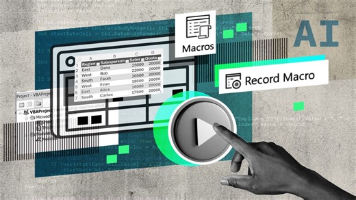 Solution: Build polished report macros with VBA and Copilot - Excel Copilot: Building and Maintaining VBA Macros Video Tutorial | LinkedIn Learning, formerly Lynda.com