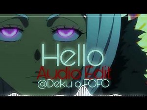 Pop Smoke-Hello (Edit Audio)