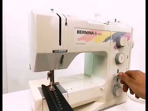 Demonstrating a Bernina 1005 Sewing Machine (1000, 1008, 1015)
