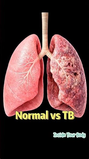 Healthy Lung vs Tuberculosis #shorts