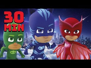 NEW ⭐ PJ Masks – Catboy VS Robo-Cat 🤖 30 MIN Superhero Compilation ⚡ Toons Mania - Happy Toons