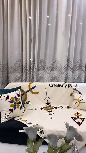 Plaide et Coussins Thème Kabyle - Décoration Bohème