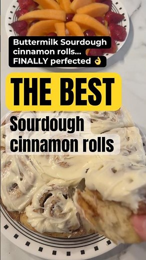 Perfect Buttermilk Sourdough Cinnamon Rolls Every Single Time #recipe #baking