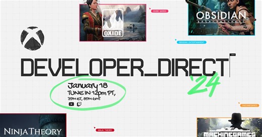 Xbox Developer Direct Returns January 18