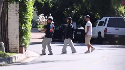 Danny Ramirez Seen Carrying Flowers for Jessica Alba