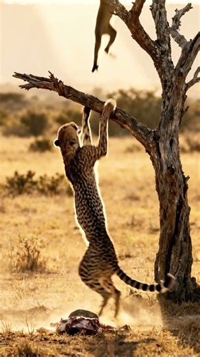 Monkey Throws Stuff at Cheetah, Gets INSTANT KARMA! Lesson Learned! 😱🐒#monkey #cheetah #karma