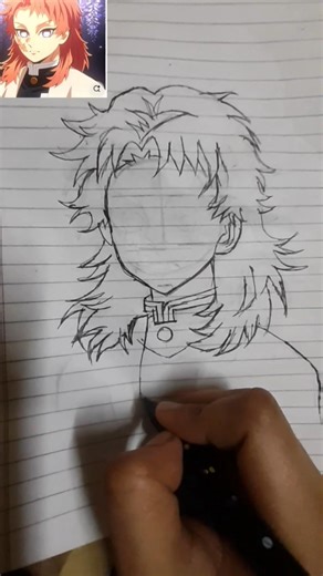 draw sabito# anime # ytshort # subscribe