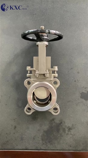 BS DN80 SS316 Metal Seat Manual Knife Type Gate Valve