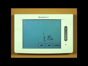 Braeburn Touchscreen Thermostat - Setting the Time & Day