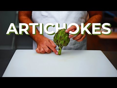 Professional Chef Shows How to Cut, Trim and Peel an Artichoke