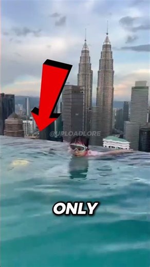 What if the glass of an infinity pool broke😲