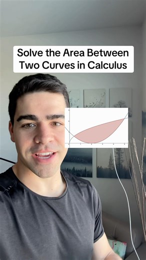 How to solve for the area between two curves in calculus