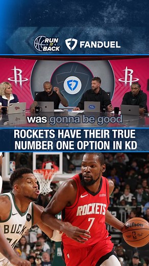 HOUSTON, YOU DON'T HAVE A PROBLEM! After a successful season last year, the Rockets were a true number one option away from being a real title contender. They have that now in KD. Durant led the way today with 31 points on 73% shooting in a huge win over Giannis in Milwaukee. | Run It Back FDTV