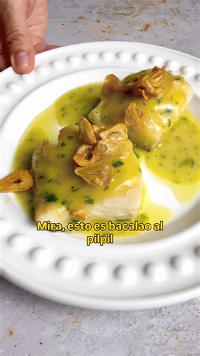 Cod in pil pil sauce #cod #spanishrecipes #recipes #spanishrecipes #easyrecipes #viral