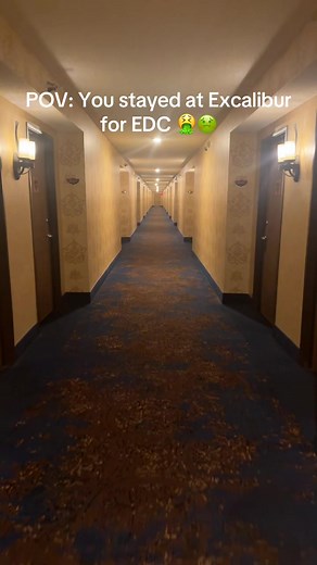 Staying at Excalibur in Vegas is like watching a horror movie in 4D… except you’re the main character and the room’s haunted by bad decisions. #edc #VegasMistakes #ExcaliburExperience #BudgetHorror #VegasOnHardMode #HauntedByMyChoices #SinCitySurvivor #EDCSideQuest #VegasHotelChronicles #SendHelpNotVibes