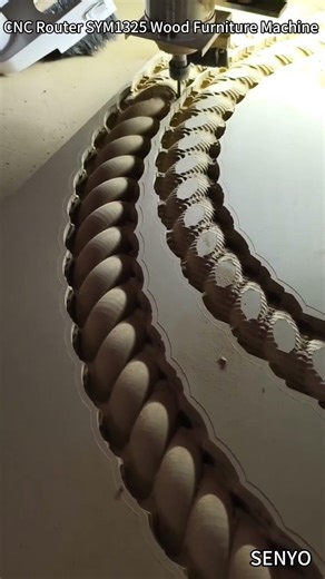 SYM1325 CNC Router | Satisfying Wood Engraving Process 🔥