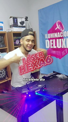 Presentación LÁSER HEXA 6 😎 RGB, 6 canales, Láser ROJO 100mW, VERDE 80mW, AZUL 300mW, Proyección de figuras. Colores independientes y combinación de colores. Función automático, audiorítmico y dmx. Precio base hasta 6MSI $2700. Precio PROMOCIÓN $2400 VIDEO COMPLETO EN NUESTRA PÁGINA 🔹Whatsapp: 8113706999 ¿ILUMINACIÓN PROFESIONAL? ILUMINACION DELUXE 😍 | ILUMINACION DELUXE