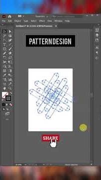 🎨 Design Stunning Patterns in Illustrator in 60 Seconds! #shorts #trending #pattern