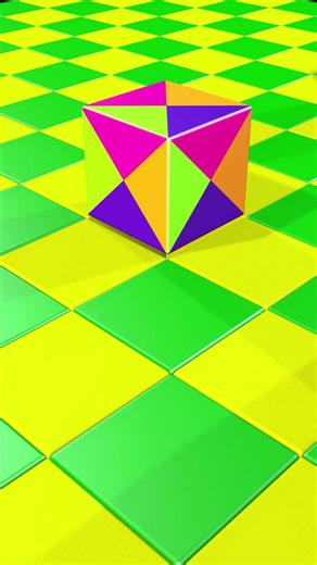 perfect rubiks dice stuck turn #3danimation #satisfying