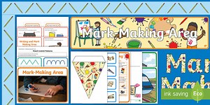 EYFS Mark-Making Area Classroom Set Up Display Pack