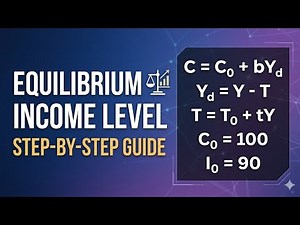Finding the Equilibrium Level of Income in an Economy.