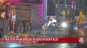 Large water main break causes closures in South Buffalo