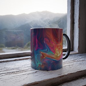 Colorful Morphing Mug, Temperature Changing Mug, Color Changing Heat Sensitive Mug, Colorful Mug Gift, Magic Mug, Gift Idea, 11 Oz - Etsy